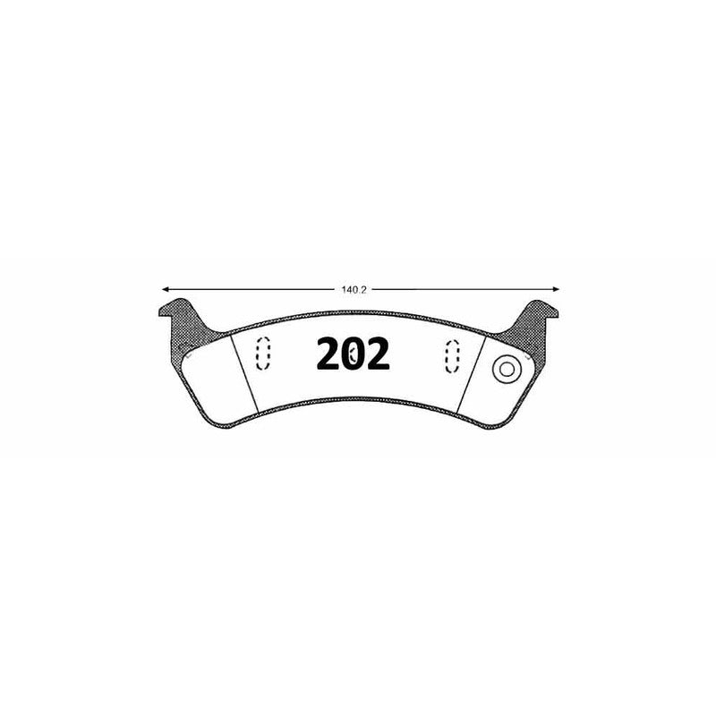 Pastillas Traseras GTX Classic PF-D-625-GTX Jeep Cherokee