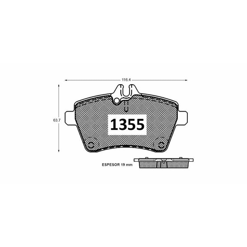 Pastillas Textar PF-13360-X Mercedes-Benz