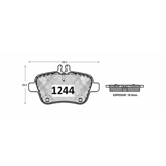 Pastillas GTX Heavy Duty PF-GTXHD-19900-S Mercedes-Benz