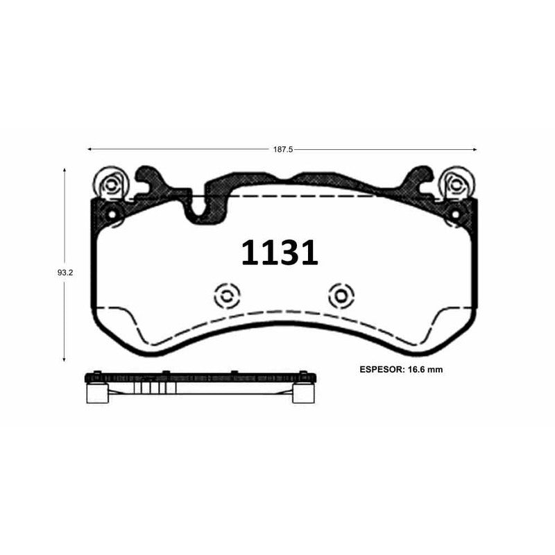 Pastillas GTX Classic PF-D-1291-GTX Mercedes-Benz