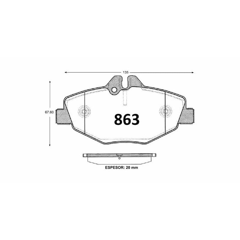 Pastillas Textar PF-D-987-X Mercedes-Benz
