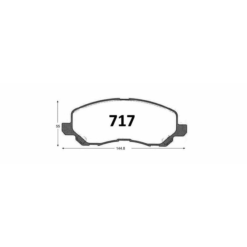 Pastillas Traseras GTX Gold Ceramic PF-C-D-866-GTX Jeep Compass Patriot