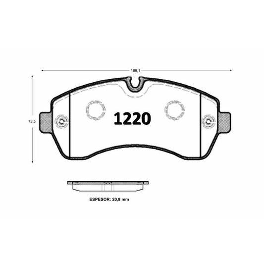 Pastillas GTX Gold Ceramic PF-C-0415-GTX Mercedes-Benz
