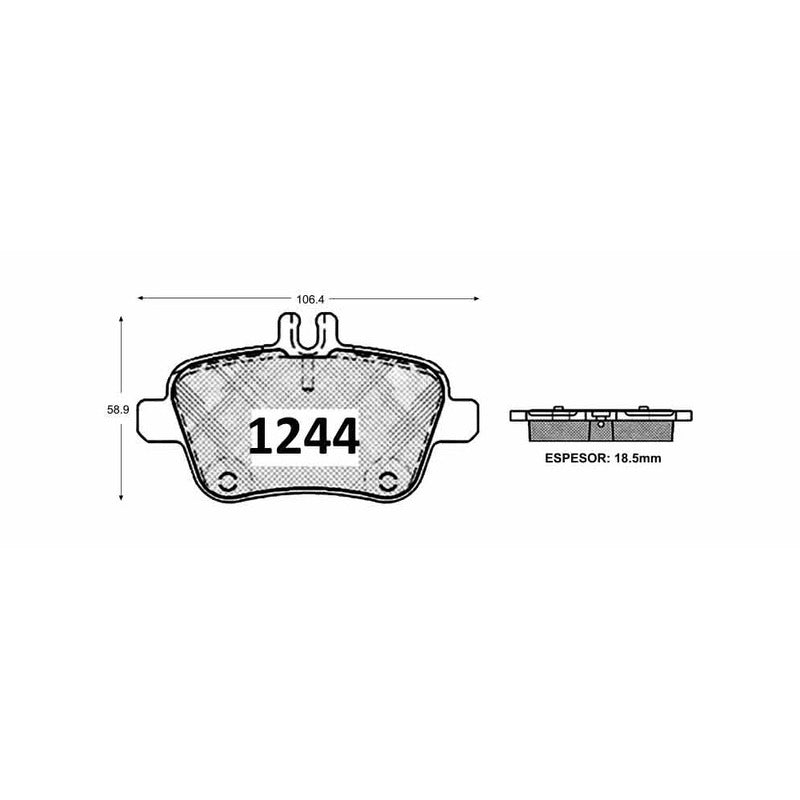 Pastillas GTX Gold Ceramic PF-C-19900-GTX Mercedes-Benz
