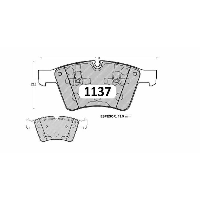 Pastillas GTX Classic PF-D-1271-GTX Mercedes-Benz