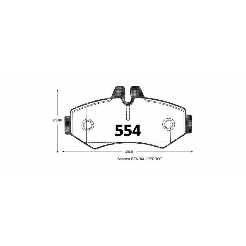 Pastillas GTX Classic PF-1294-GTX Mercedes-Benz