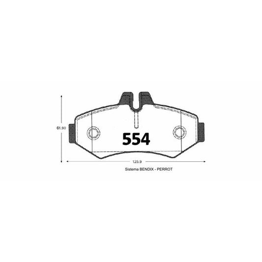 Pastillas GTX Classic PF-1294-GTX Mercedes-Benz