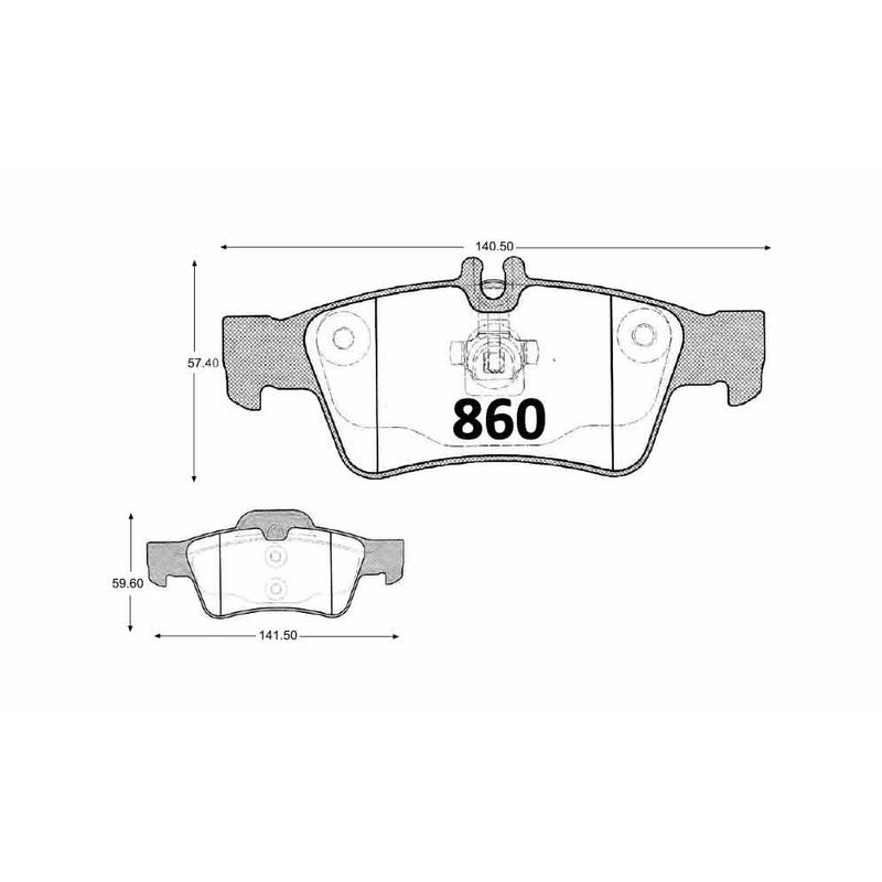 Pastillas Textar PF-D-986-X Mercedes-Benz