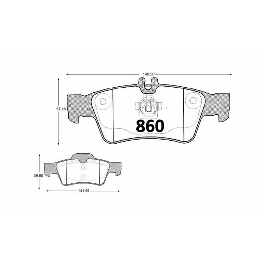 Pastillas Textar PF-D-986-X Mercedes-Benz