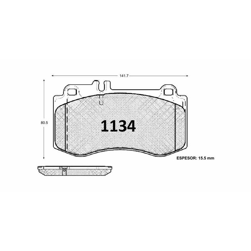 Pastillas Textar PF-D-1420-X Mercedes-Benz