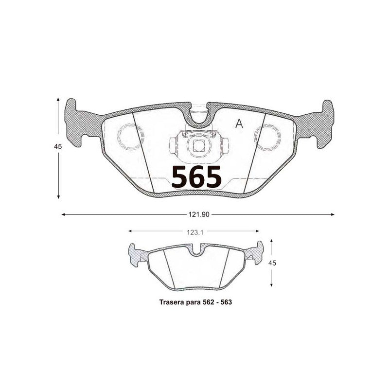 Pastillas Traseras GTX Classic PF-R-12-GTX BMW