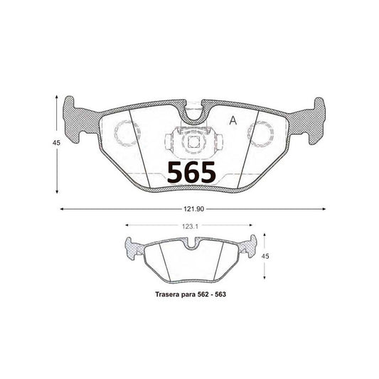 Pastillas Traseras GTX Classic PF-R-12-GTX BMW