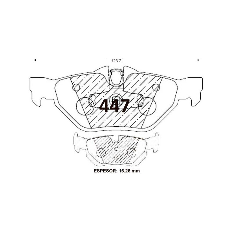 Pastillas Traseras GTX Classic PF-D-1267-GTX BMW