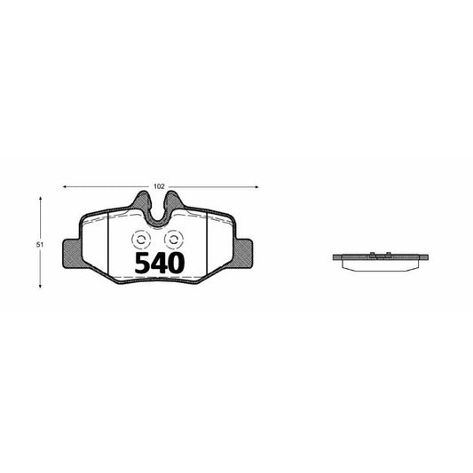 Pastillas Textar PF-1494-X Mercedes-Benz