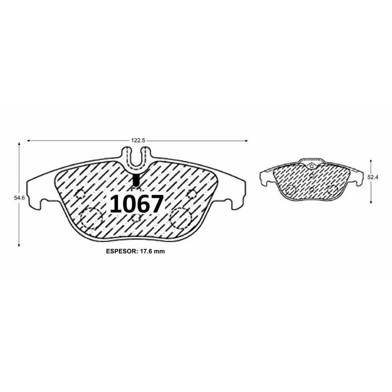 Pastillas GTX Classic PF-30500-GTX Mercedes-Benz