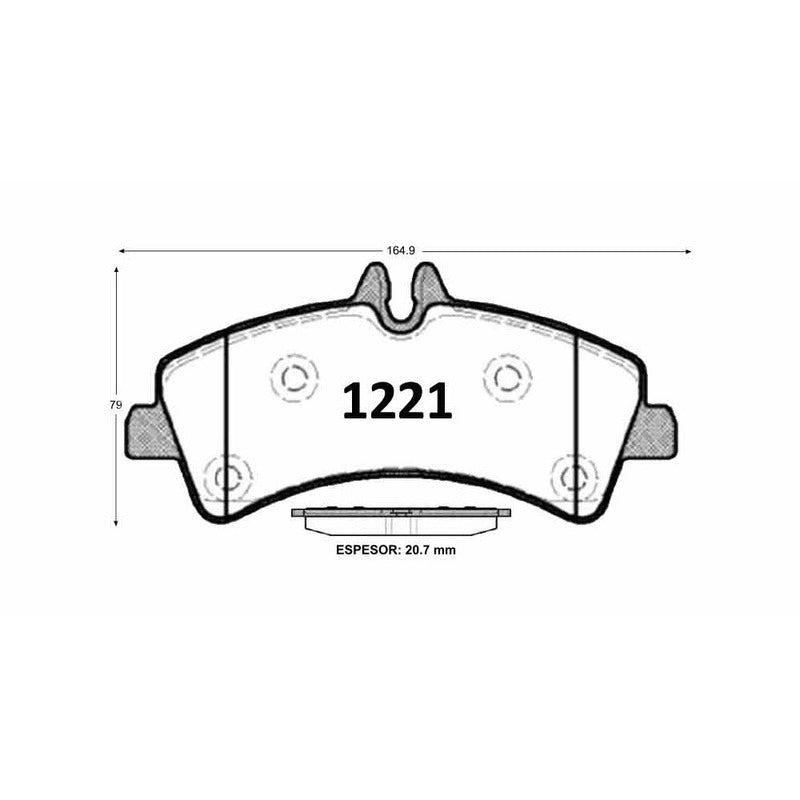 Pastillas GTX Gold Ceramic PF-C-0417-GTX Mercedes-Benz
