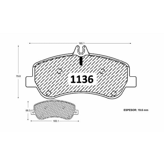 Pastillas GTX Classic PF-D-1406-GTX Mercedes-Benz