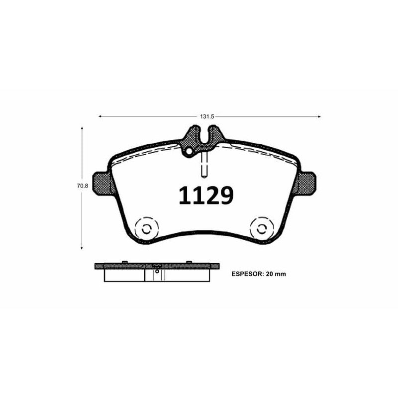 Pastillas Textar PF-21130-X Mercedes-Benz