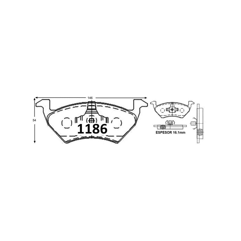 Pastillas GTX Gold Ceramic PF-C-D-1375-GTX Volkswagen