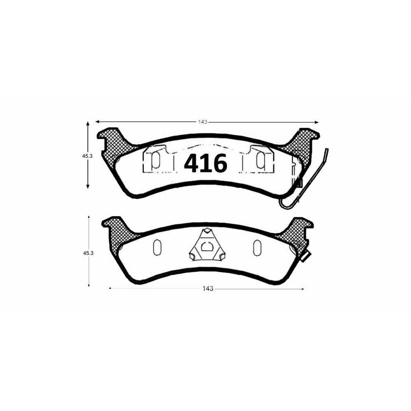 Pastillas GTX Platinum PF-GTX-D-666 Jeep