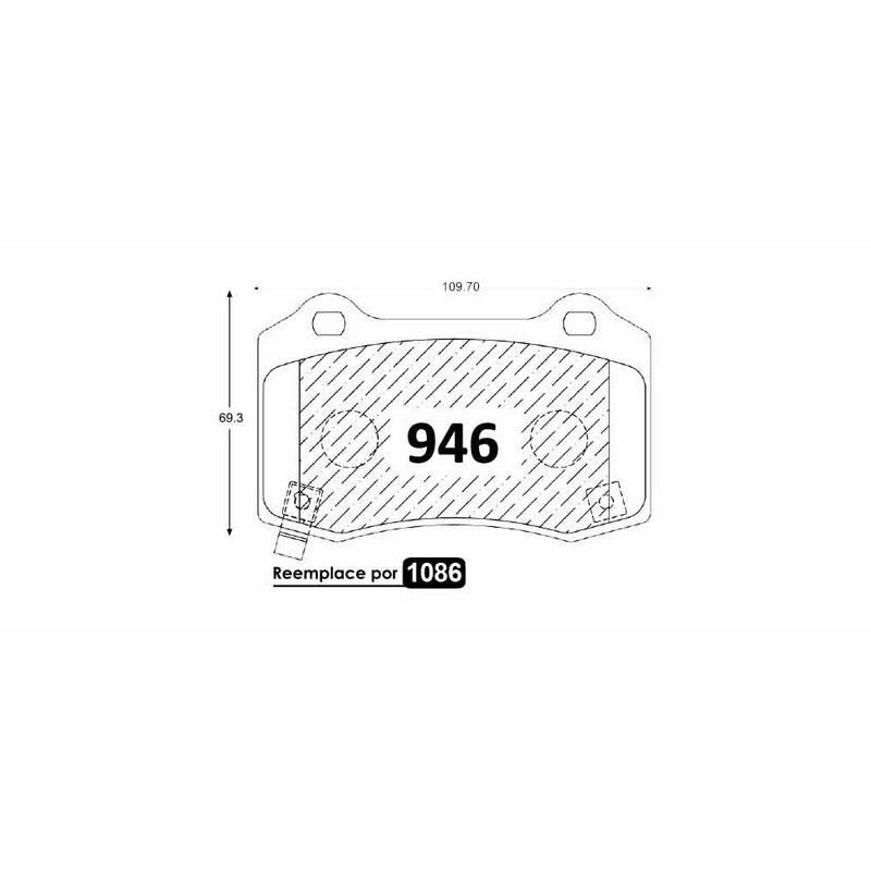 Pastillas GTX Platinum PF-GTX-D-1270 Jeep