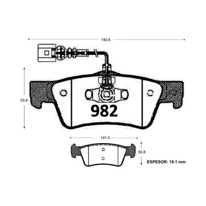 Pastillas Textar PF-27670-X Volkswagen