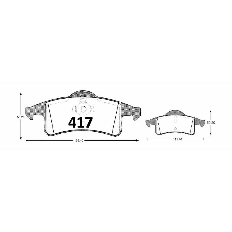 Pastillas GTX Platinum PF-GTX-D-791 Jeep