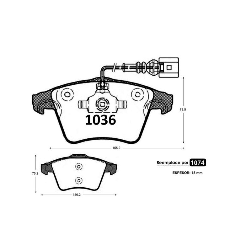 Pastillas GTX Heavy Duty PF-GTXHD-0256-S Volkswagen