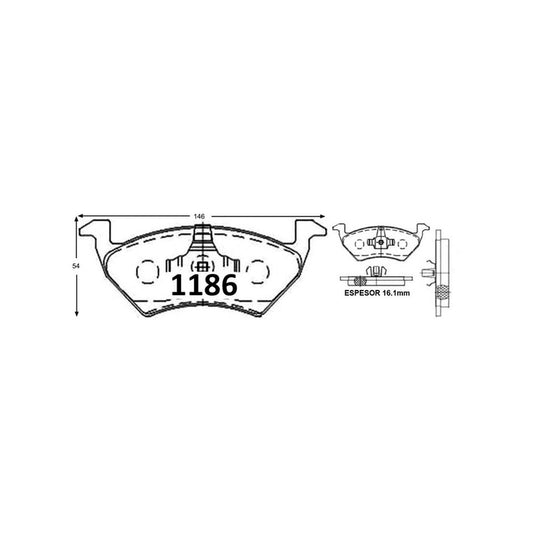 Pastillas GTX Gold Ceramic PF-C-0477-GTX Volkswagen