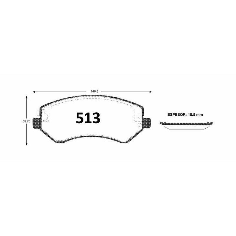 Pastillas GTX Gold Ceramic PF-C-D-1709-GTX Jeep