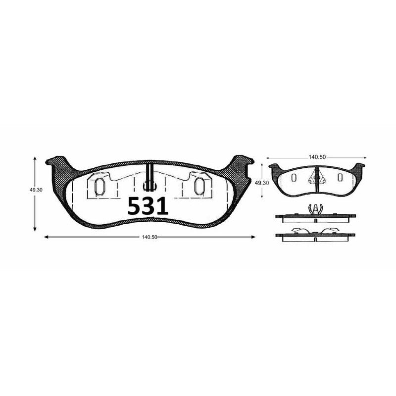 Pastillas GTX Platinum PF-GTX-D-964 Jeep
