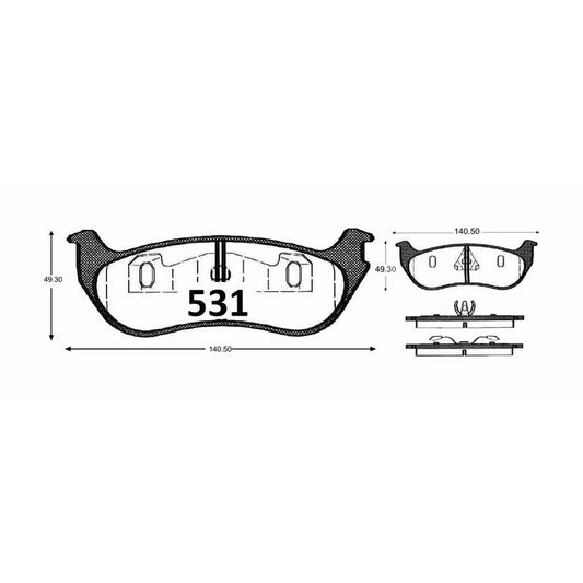 Pastillas GTX Platinum PF-GTX-D-964 Jeep