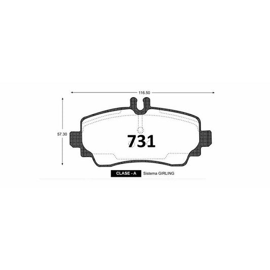 Pastillas GTX Classic PF-R-45-GTX Mercedes-Benz