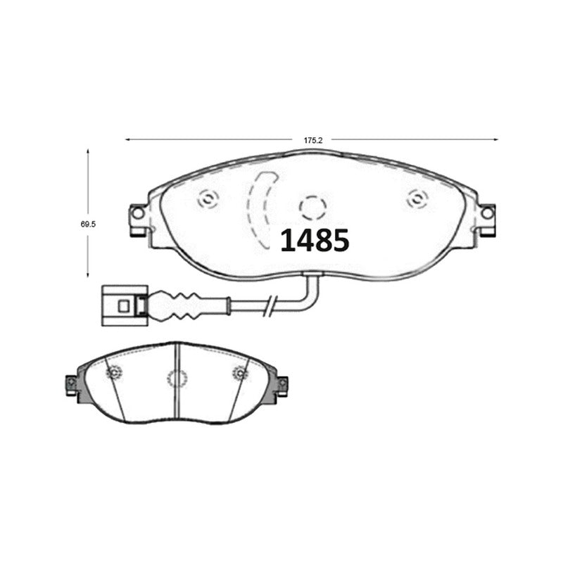 Pastillas Textar PF-24370-X Volkswagen
