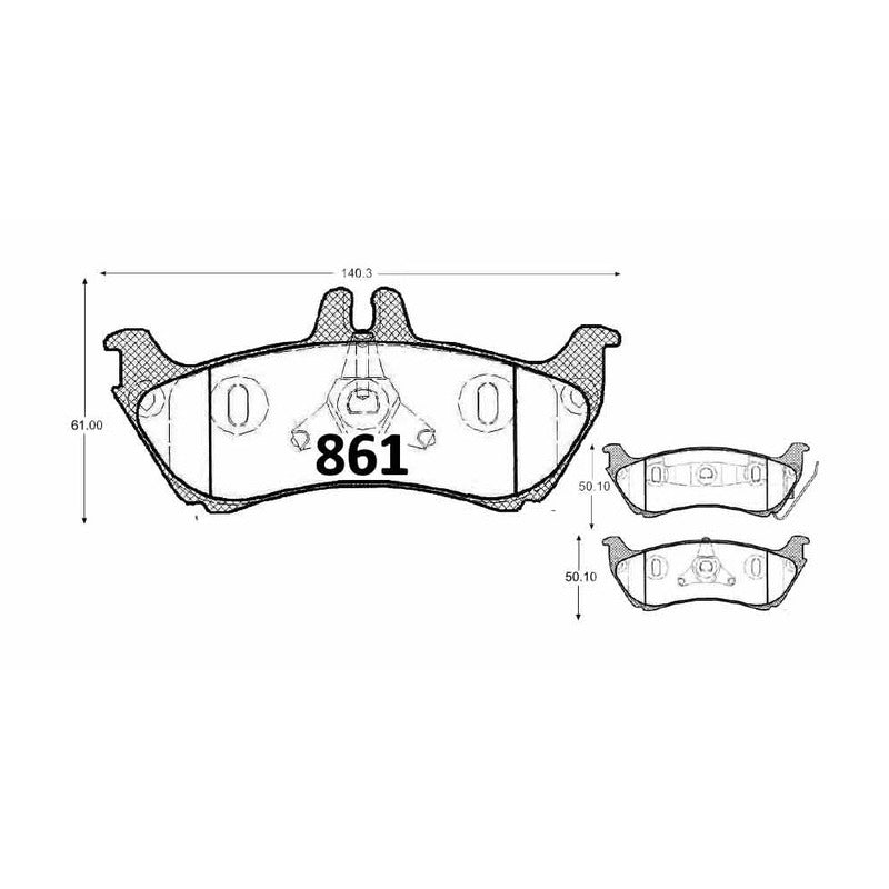 Pastillas GTX Classic PF-D-875-GTX Mercedes-Benz