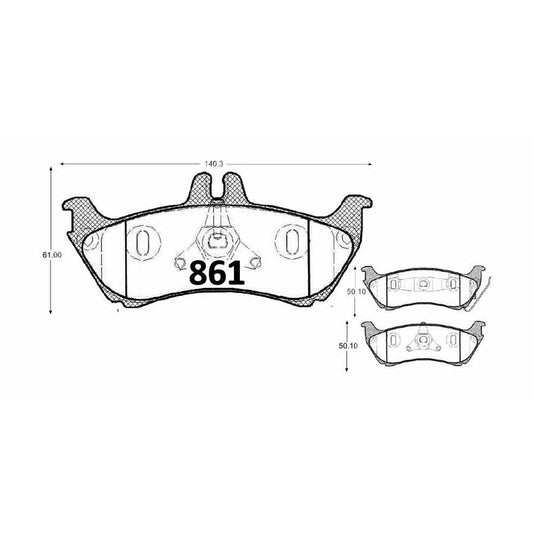 Pastillas GTX Classic PF-D-875-GTX Mercedes-Benz