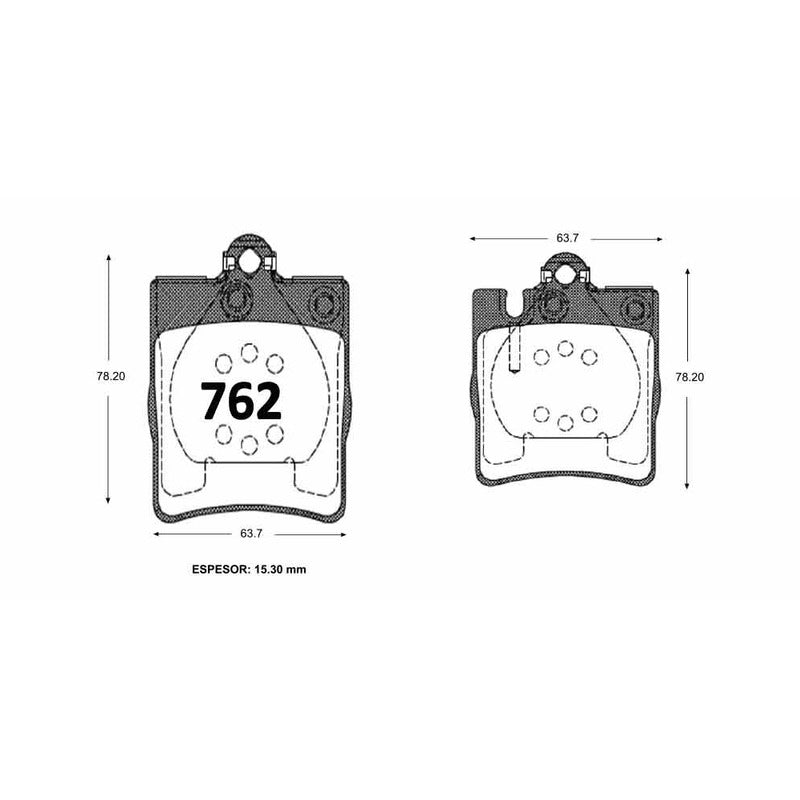 Pastillas GTX Classic PF-R-218-GTX Mercedes-Benz
