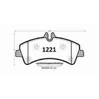 Pastillas GTX Gold Ceramic PF-C-21660-GTX Mercedes-Benz — Imagen Referencial