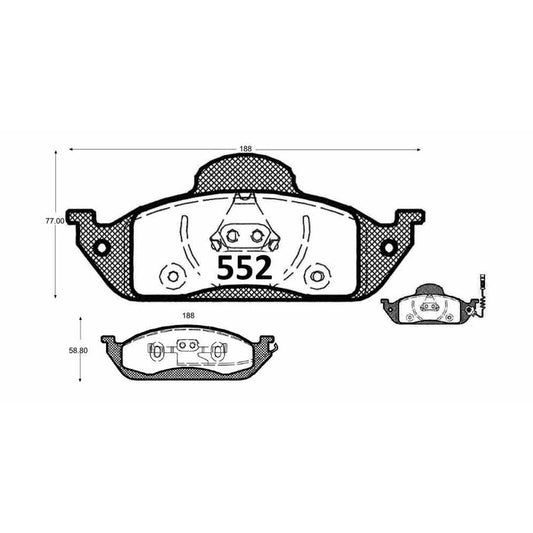 Pastillas GTX Classic PF-D-760-GTX Mercedes-Benz