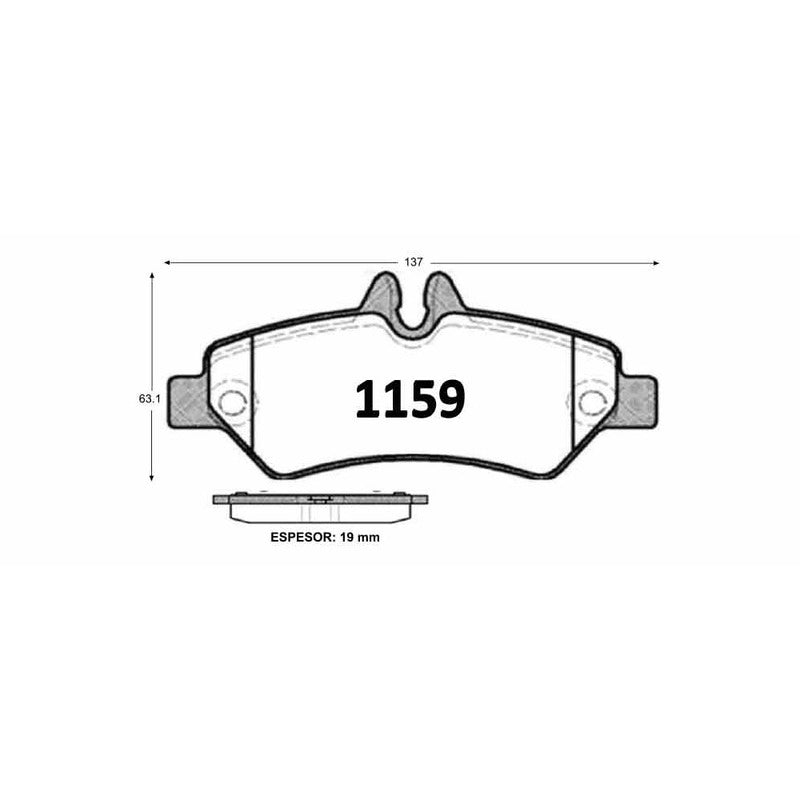 Pastillas GTX Gold Ceramic PF-C-0414-GTX Mercedes-Benz