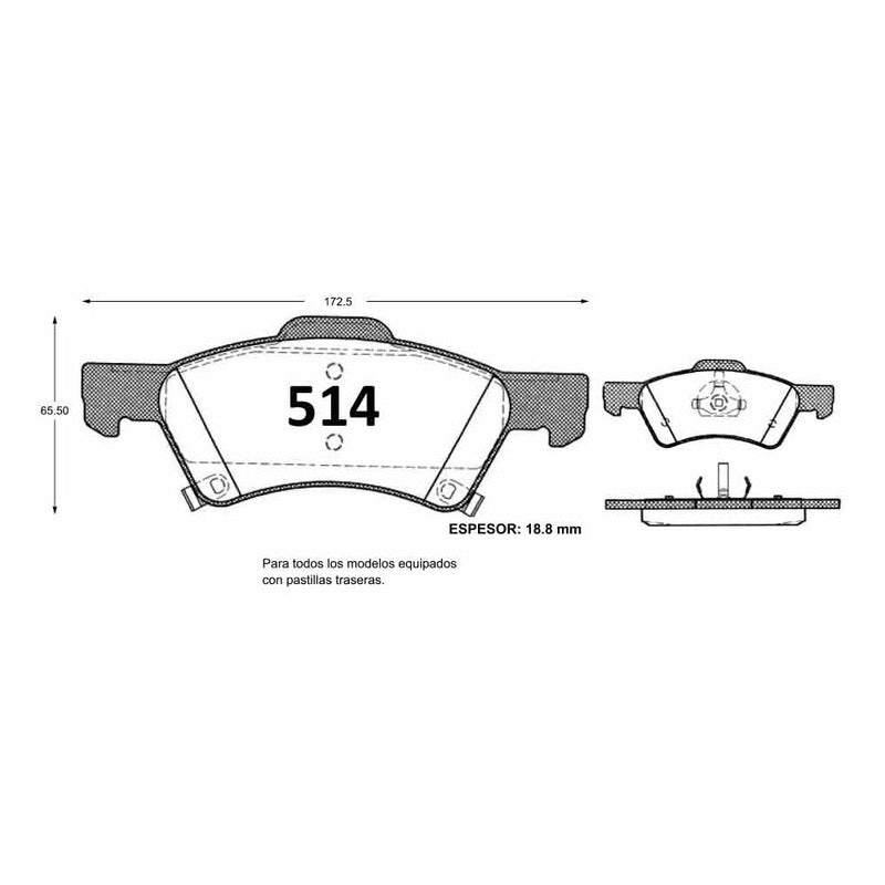 Pastillas GTX Platinum PF-GTX-D-857 Jeep