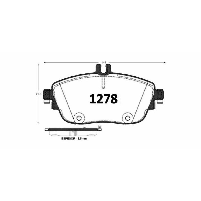 Pastillas GTX Gold Ceramic PF-C-9890-GTX Mercedes-Benz