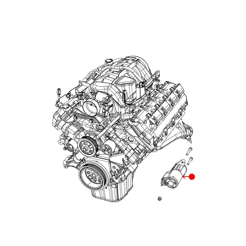 Motor Partida Mopar R4608801AB Dodge Charger 5.7 HEMI