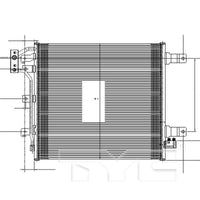 Condensador A/C TYC 4239 Jeep Wrangler 3.6 Pentastar