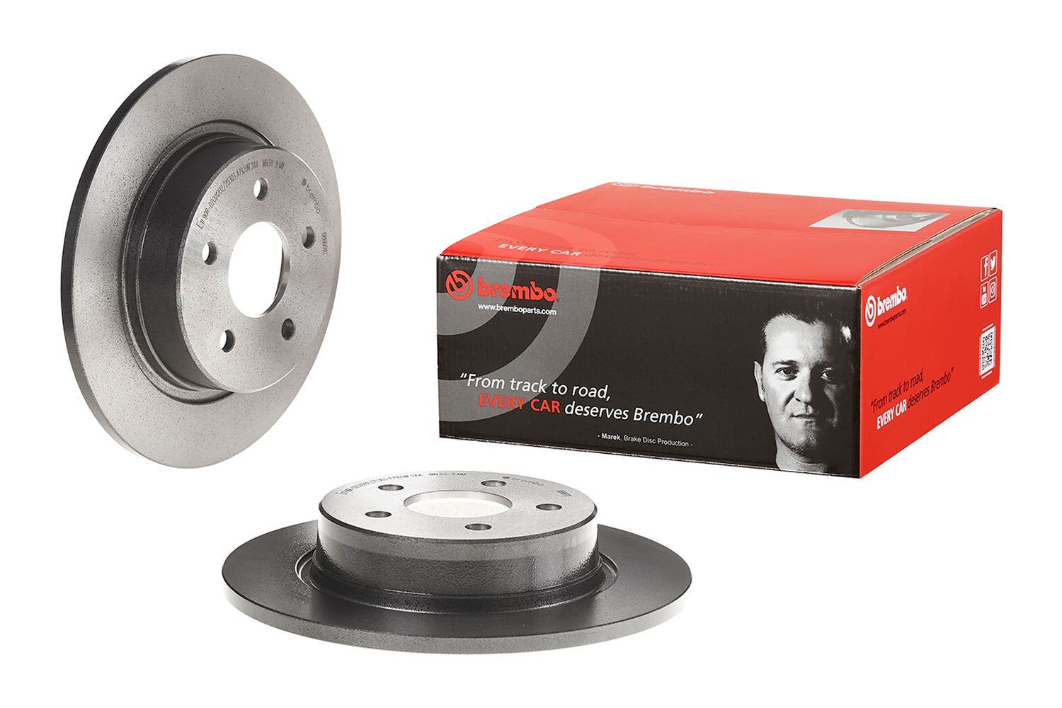 Par Discos Brembo DF-1084-BMO Ford