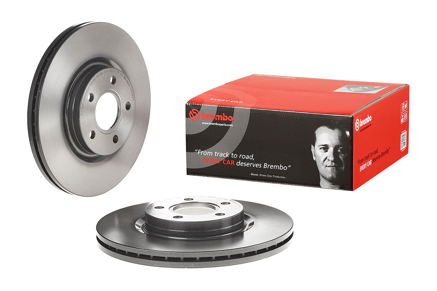 Par Discos Brembo DF-397-BMO Ford