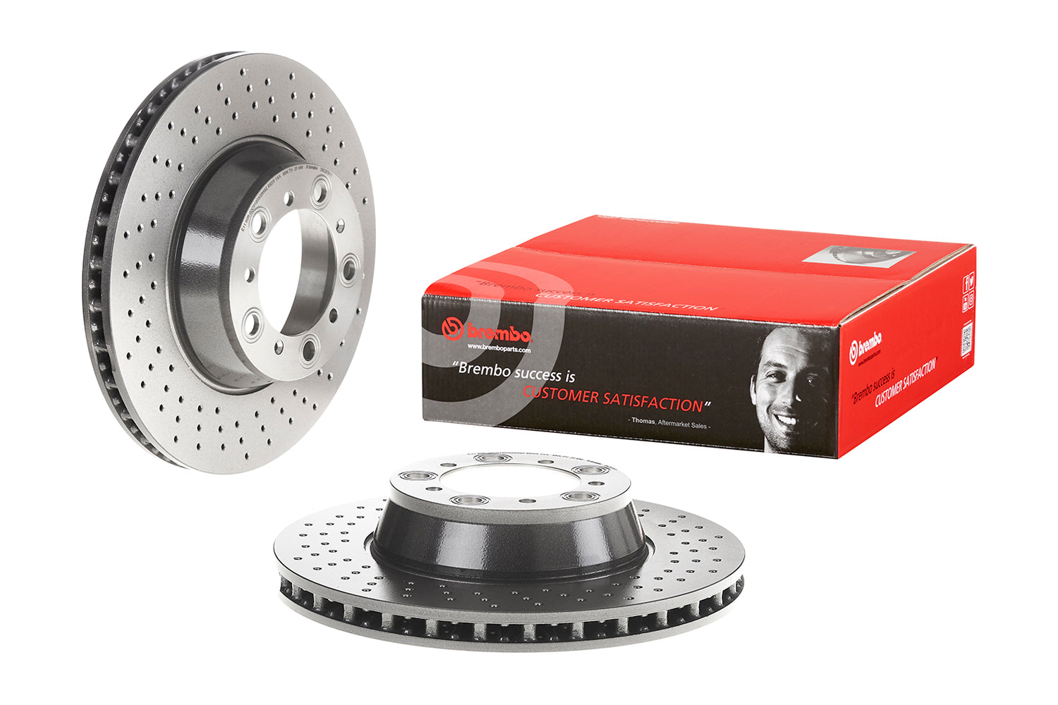 Par Discos Brembo DF-1407-BMO Porsche