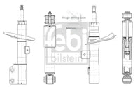 Par de Amortiguadores Delanteros · Suspensión Estándar · FEBI BILSTEIN 1002779 + 1002843 — BMW Serie 1 / Serie 2 / Serie 3 / Serie 4 2012-2021