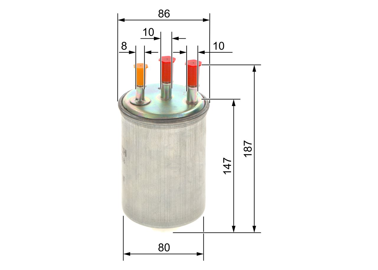 Filtro combustible Bosch — Hyundai, Kia | OEM 31395-H1950