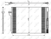 Radiador de A/C NRF 350325 — BMW Serie 5 / Serie 6 / Serie 7 2008-2018